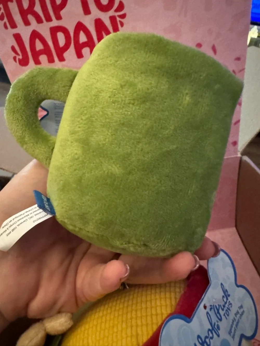 Woof Pack Trip to Japan box L dog toys NEW Miso ramen & matcha sip mug NEW W/tag